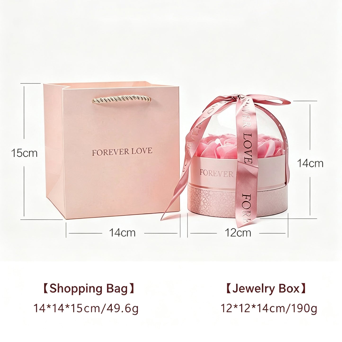 Transparent Dome Rose Box