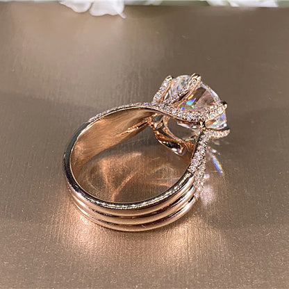 3 Color Timeless Moissanite Ring