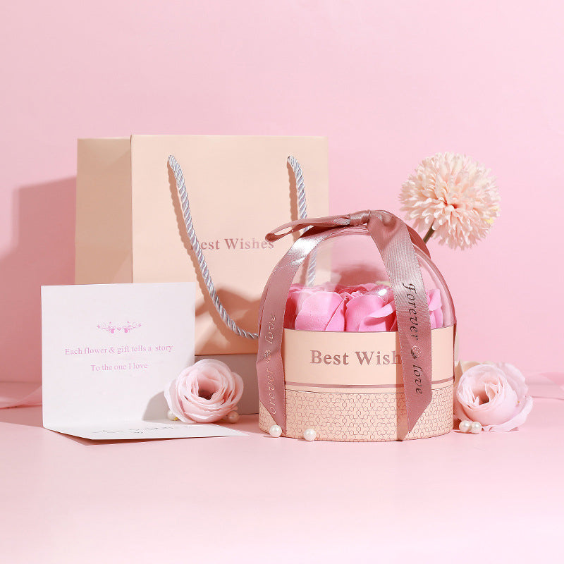 Transparent Dome Rose Box