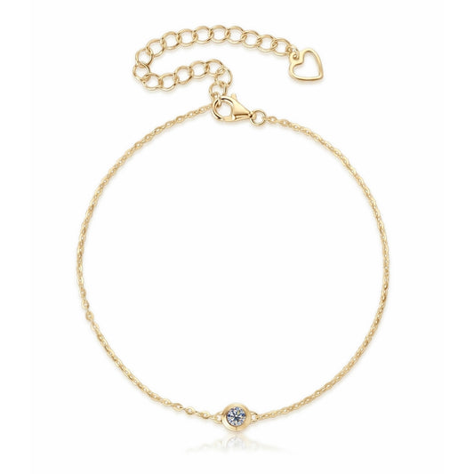 One Bubble Moissanite Bracelet - S925 Sterling Silver Rose Gold Plated Niche Design Jewelry