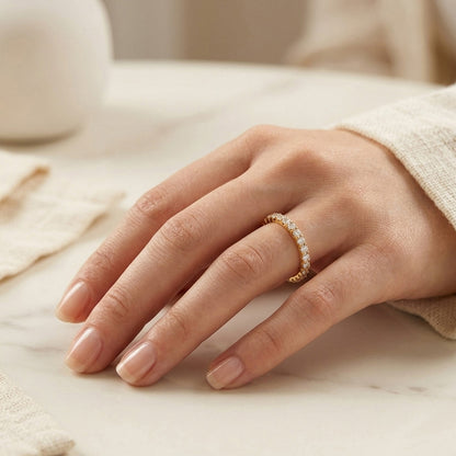 Unique Niche Design Moissanite Promise Rings - Sterling Silver Tarnish-Free Matching Bands for Couples