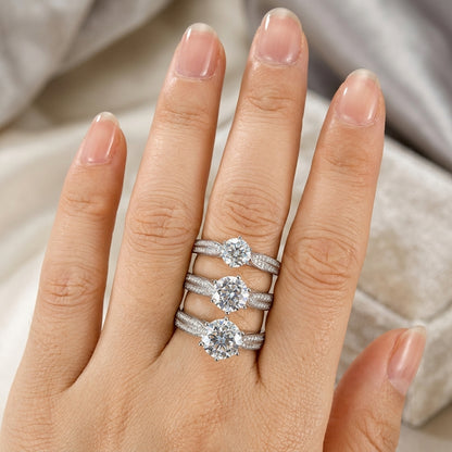 Golden Radiance Solitaire Ring