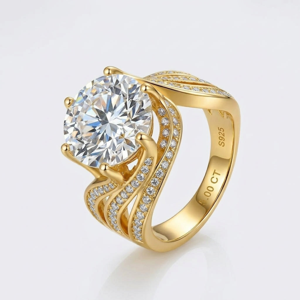 3 Color Timeless Moissanite Ring