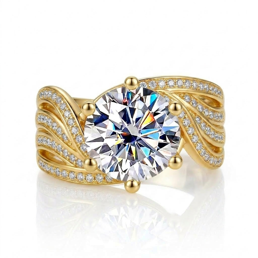 3 Color Timeless Moissanite Ring