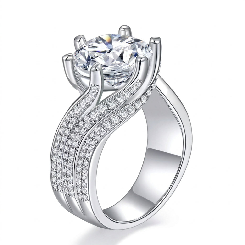S925 Timeless Moissanite Ring