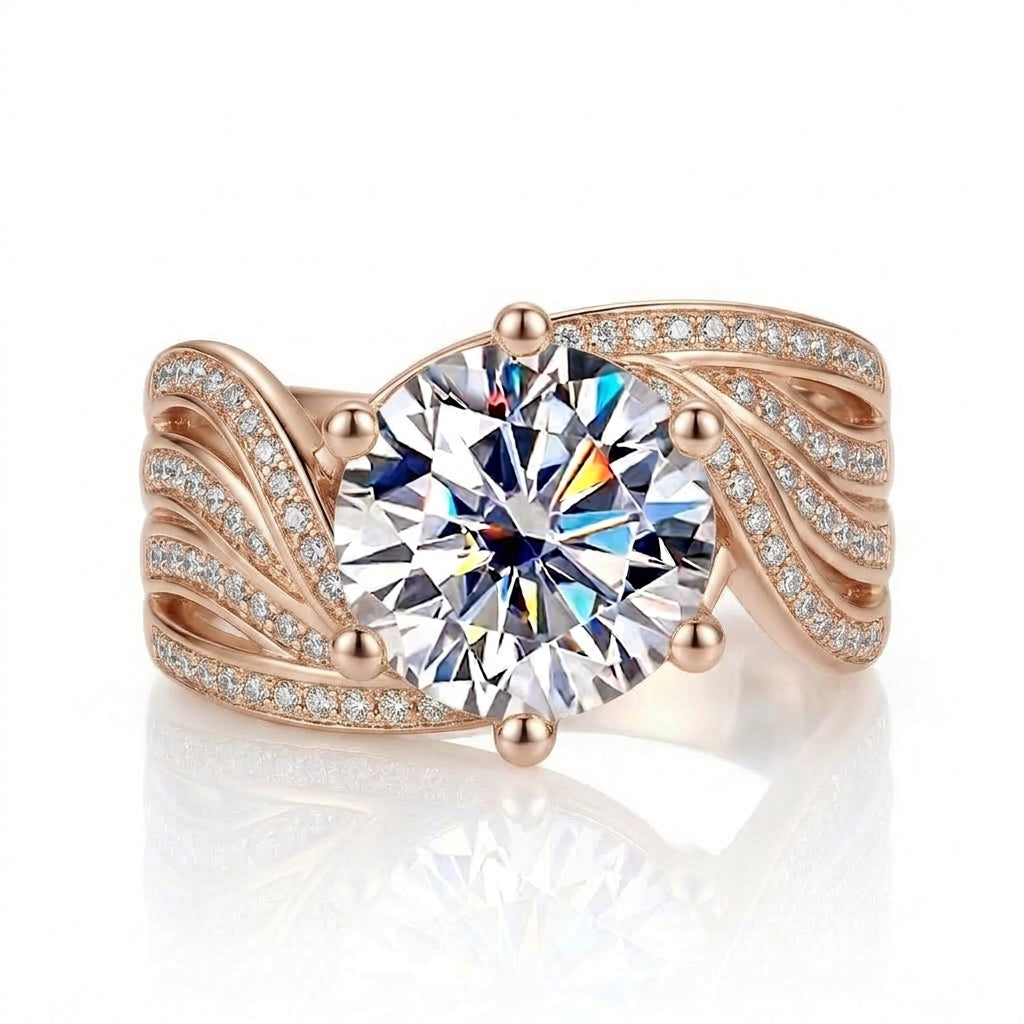 3 Color Timeless Moissanite Ring