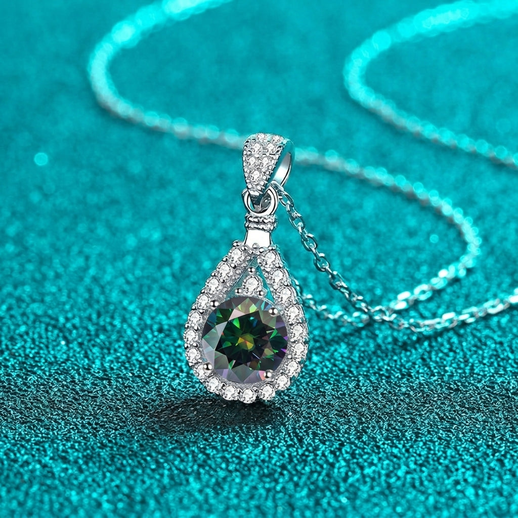 Colored Mermaid Tear Necklace