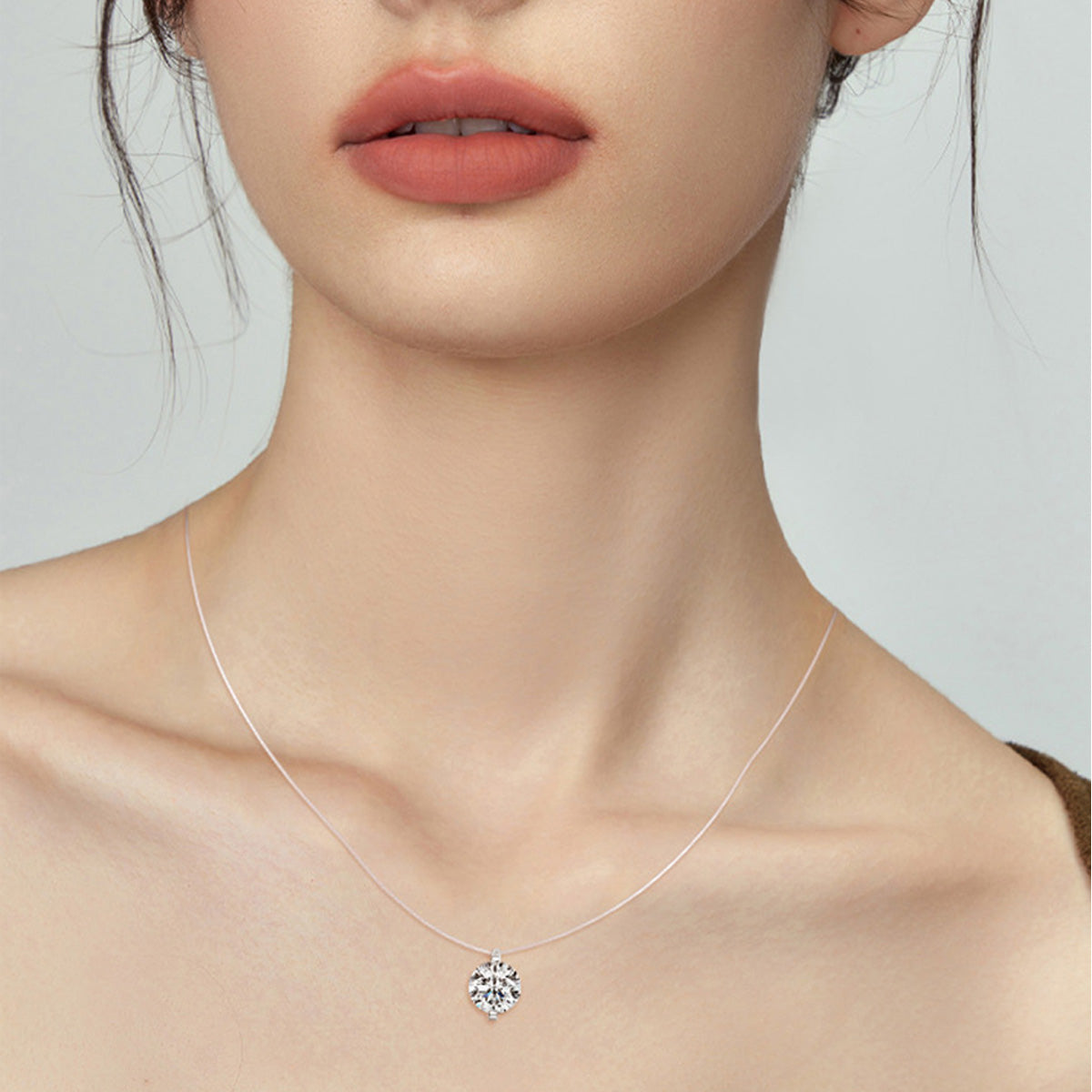 Artisan Mermaid's Tear D Color Moissanite Necklace - Sparkling S925 Sterling Silver Teardrop Pendant for Women