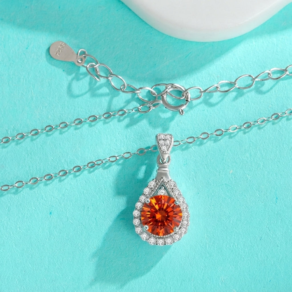 Colored Mermaid Tear Necklace