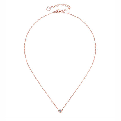 Timeless Round Solitaire Moissanite Necklace - S925 Sterling Silver Minimalist Daily Essential Fine Jewelry