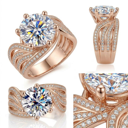 3 Color Timeless Moissanite Ring