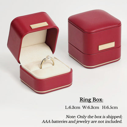 Round-Corner Leather  Box