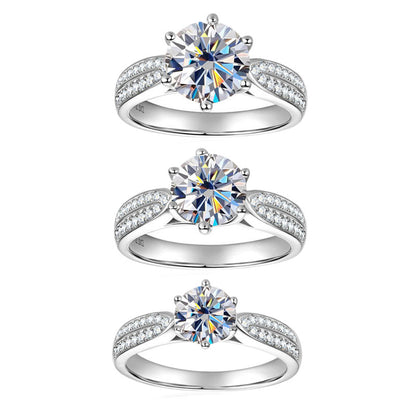 Golden Radiance Solitaire Ring