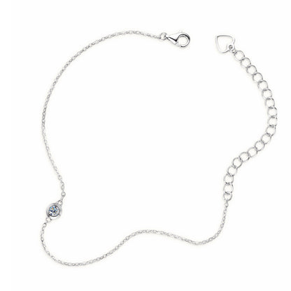 One Bubble Moissanite Bracelet - S925 Sterling Silver Rose Gold Plated Niche Design Jewelry