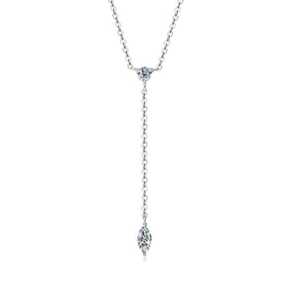 Marquise Y-Drop Moissanite Necklace