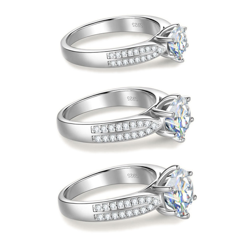Golden Radiance Solitaire Ring