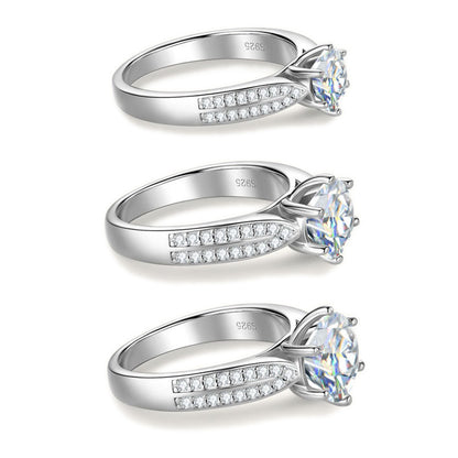 Golden Radiance Solitaire Ring