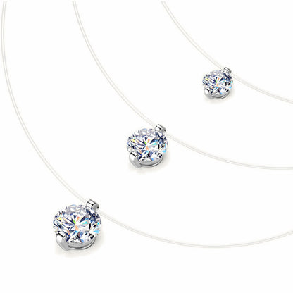 Artisan Mermaid's Tear D Color Moissanite Necklace - Sparkling S925 Sterling Silver Teardrop Pendant for Women
