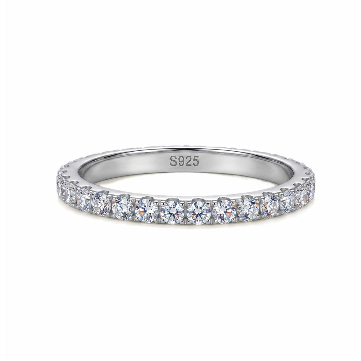 Unique Niche Design Moissanite Promise Rings - Sterling Silver Tarnish-Free Matching Bands for Couples