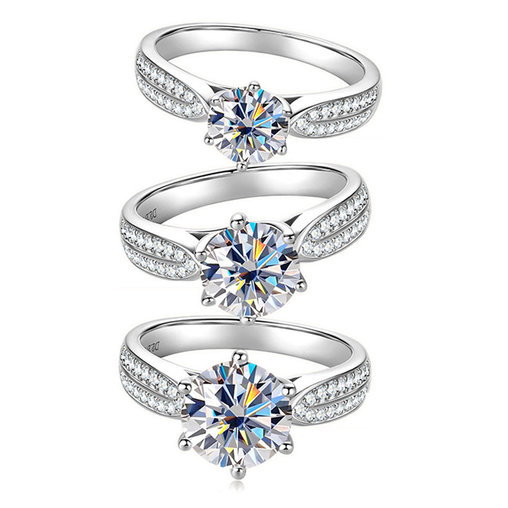 Golden Radiance Solitaire Ring