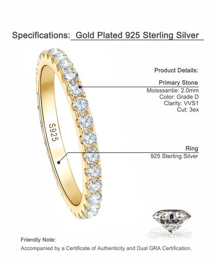 Unique Niche Design Moissanite Promise Rings - Sterling Silver Tarnish-Free Matching Bands for Couples