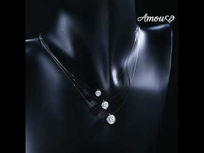 Artisan Mermaid's Tear D Color Moissanite Necklace - Sparkling S925 Sterling Silver Teardrop Pendant for Women