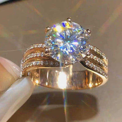 3 Color Timeless Moissanite Ring